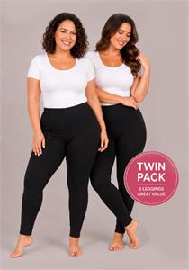 2 x Super Soft Stretch Leggings